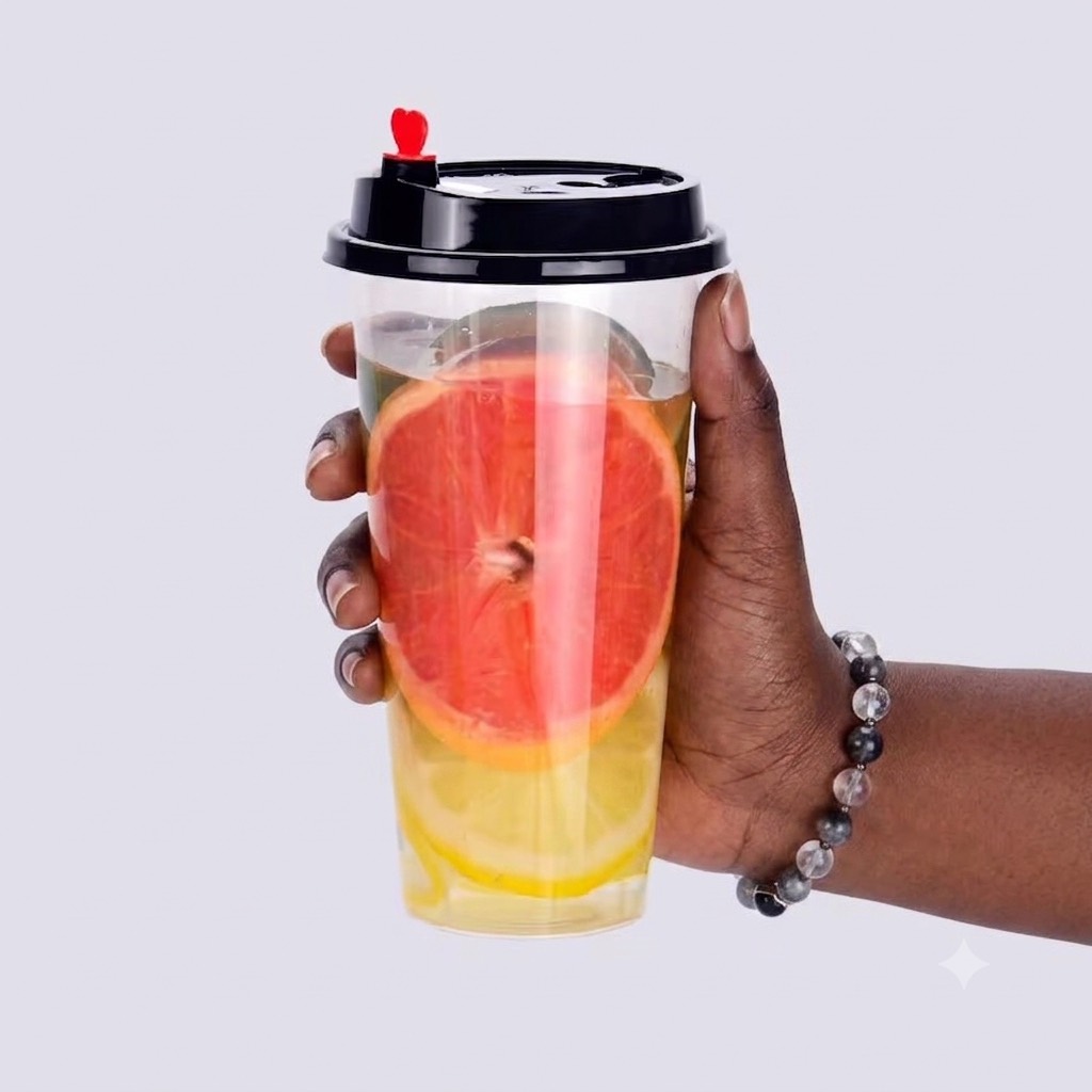 INJECTION PP CUPS WITH SIPPER LID (500ML/700ML)