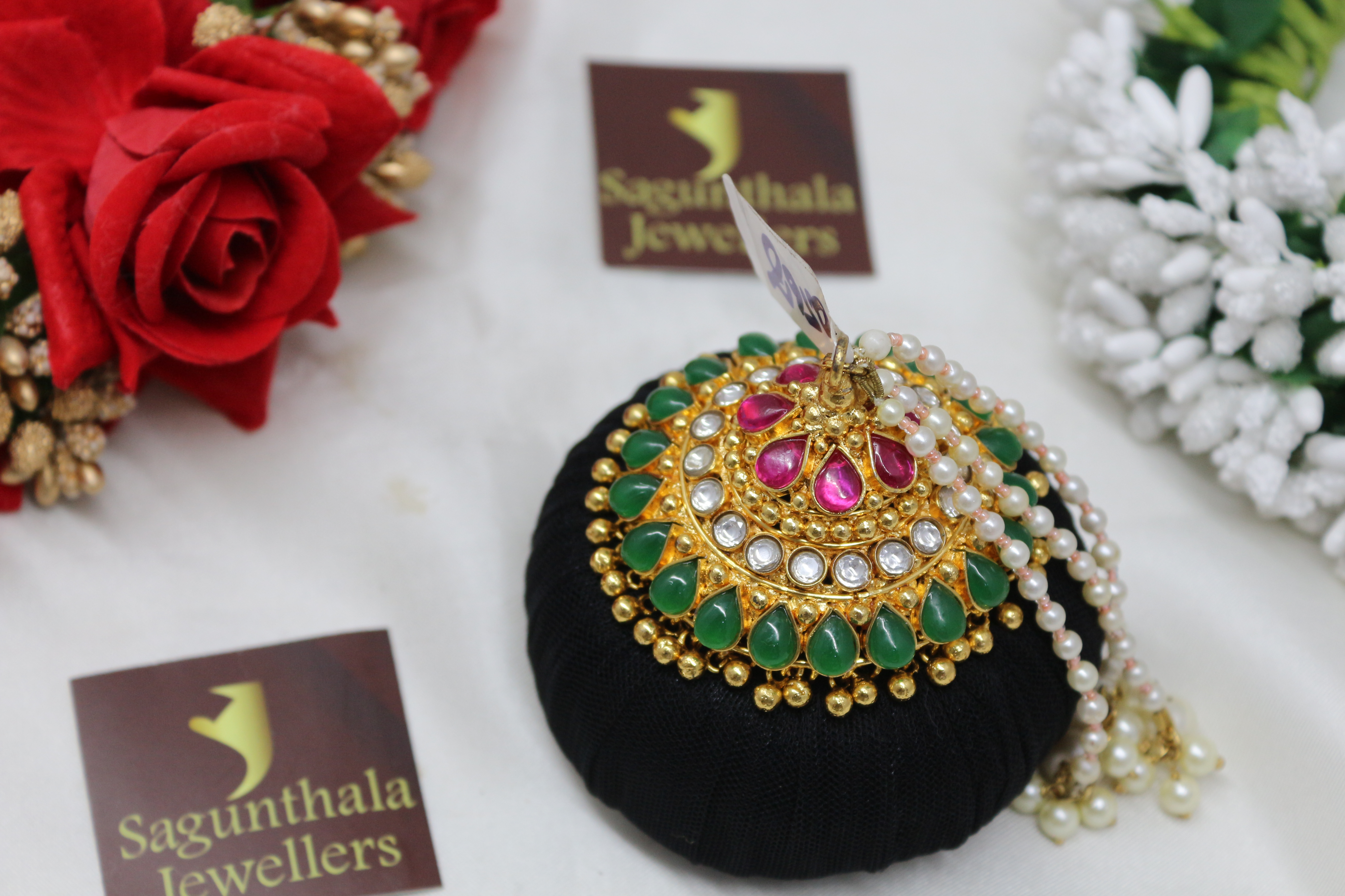 ANDAL KONDAI RUBY AND KEMPU ORIGINAL STONES