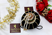 Andal Kondai - Ethnic Indian Kempstones Hair Accessory