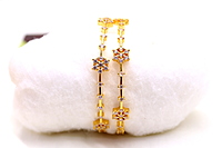 Zircon Bangles – One Gram Gold Finish CZ/AD Jewellery for Women | Sagunthala Jewellers