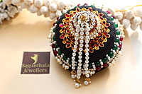 Andal Kondai - Kempstones & Agate Exclusive & Ethnic Ornamental Finish Hair Accessory
