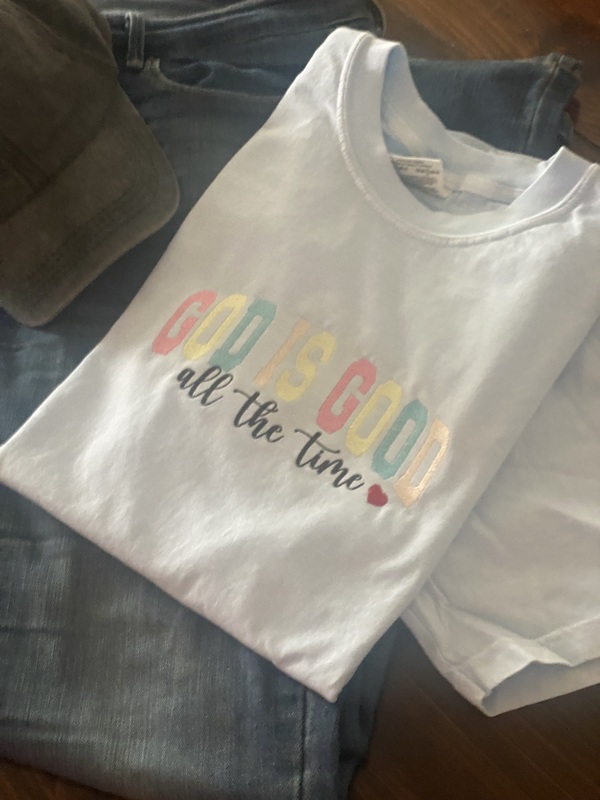 Comfort Colors God is Good Shirt: Christian Mom Tee