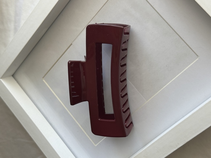 Maroon Claw Clip