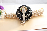 Andal Kondai - Kempstones & White Pearls Traditional Hair Accessory