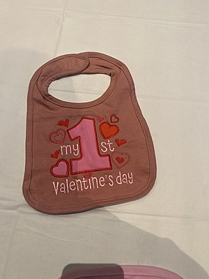 Embroidered & Appliquéd “My 1st Holiday” Bib Set | Handmade  Gift | Cute Holiday Outfit Accessory | Shower Gift