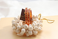 ORANGE SQUARE STONE BANGLES