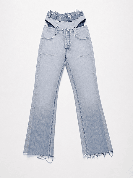 Front Panel Bootcut Underwear Jeans
