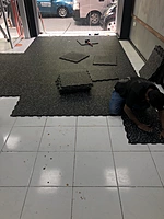 Gym Floor InterLocking Tile Black (1x1m*15mm)
