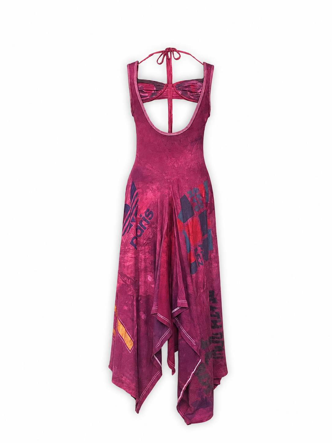Torso Exposed Graphic Panel Dress Torso Exposed Graphic Panel Dress