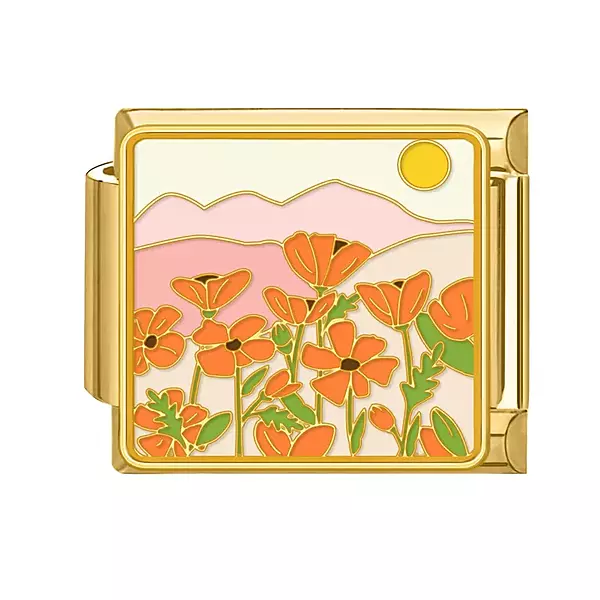 Golden Spring Charm