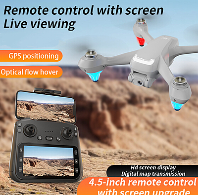 AE9GPS Drone with 4K Dual Camera, Brushless Motor & Foldable Design