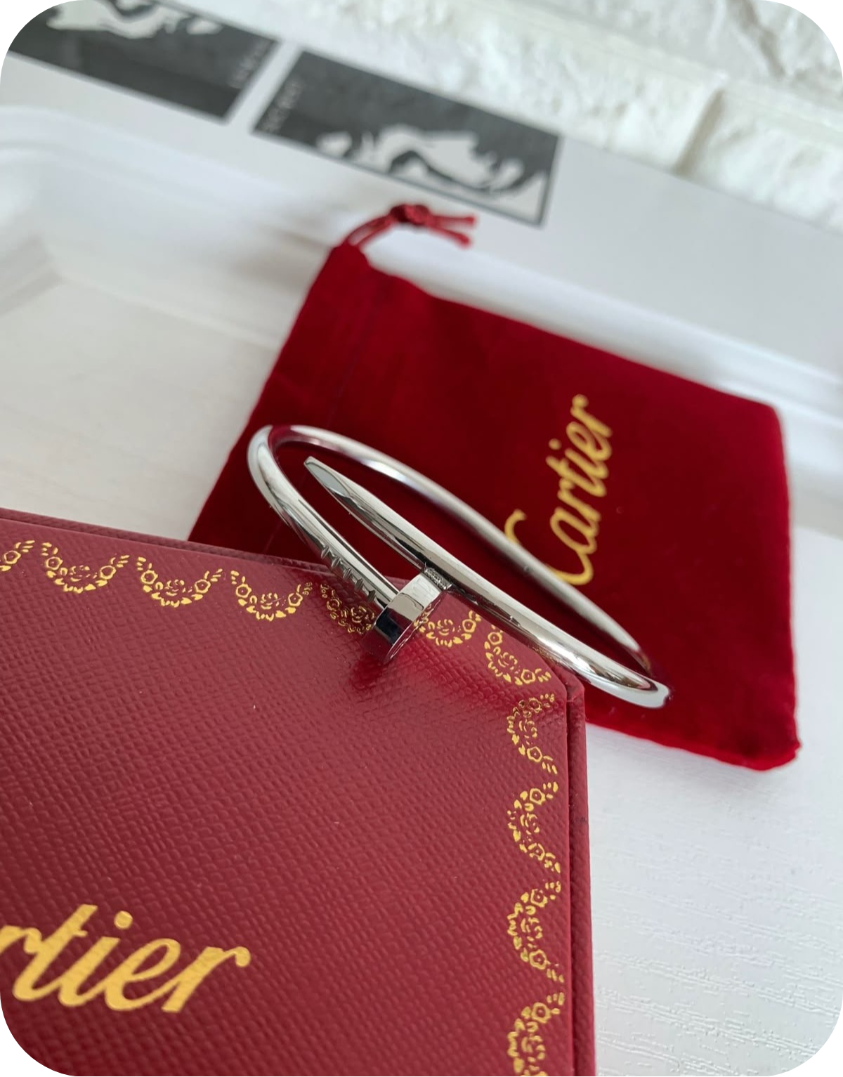 Nail Bracelet Silver