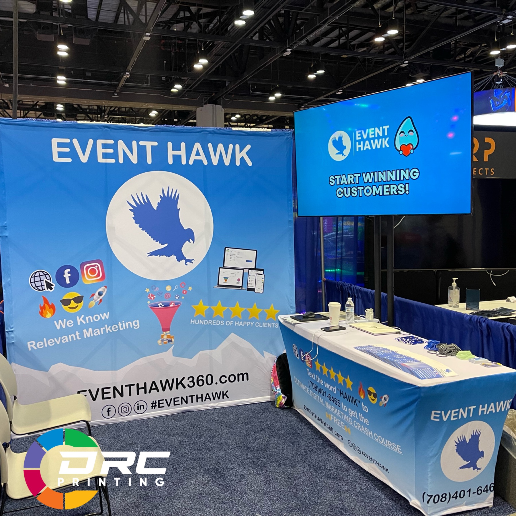 8ft Pop Up Backdrop w/endcaps 8ft Pop Up Backdrop w/endcaps