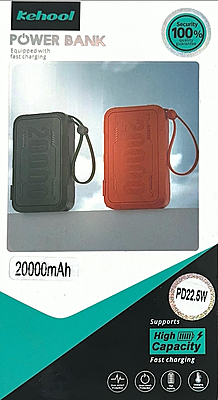 Kehool 20000mAh PD 22.5W Rugged Fast Charging Power Bank – Dual-Tone Edition