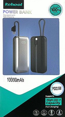 Kehool 10000mAh PD 22.5W Fast Charging Power Bank – Compact Dual-Port Edition