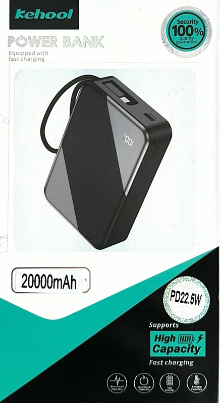 Kehool 20000mAh PD 22.5W Fast Charging Power Bank – Dual-Tone High Capacity Edition