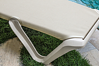 Eva Pro Sunlounger | White Frame | Blue Fabric | EPT/BL-01/00 | Balliu