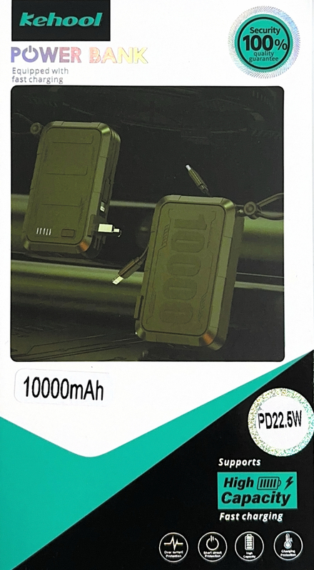 KeHool 10000mAh Power Bank PD22.5W Fast Charging Portable Charger