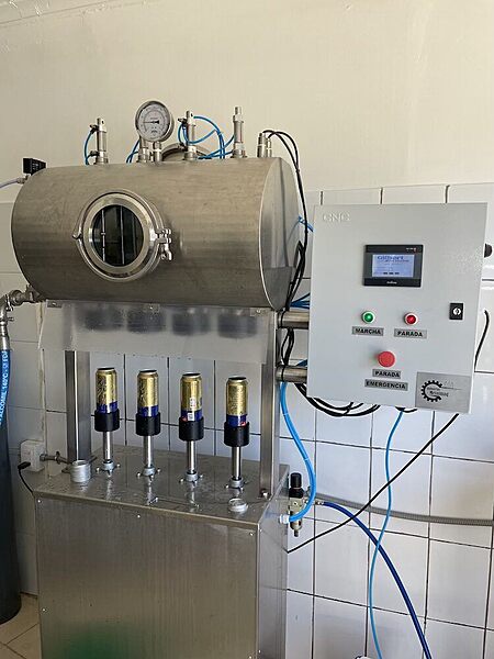 Llenadora isobárica semiauto 4 vias