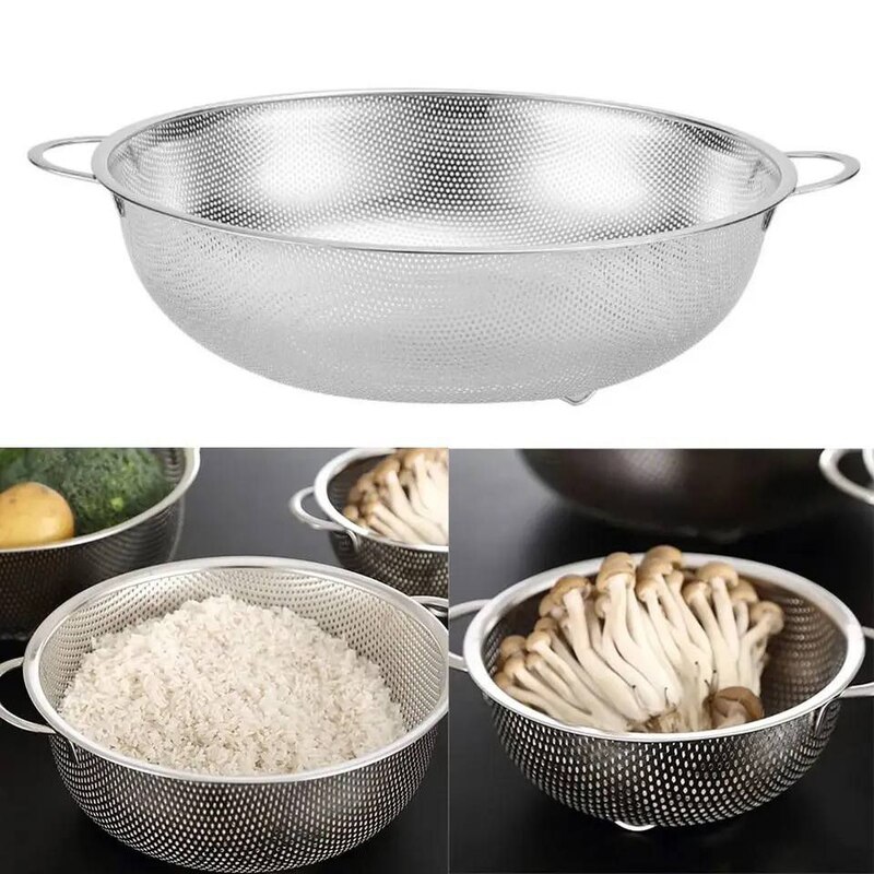 6 PIECES STAINLESS STEEL COLANDER