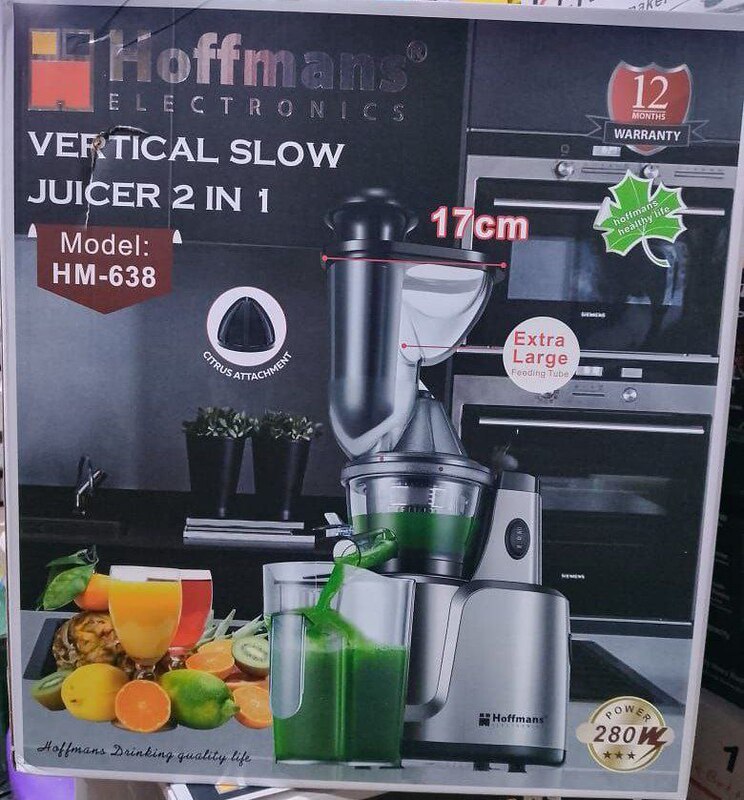 HOFFMANS 2 IN 1 VERTICAL SLOW JUICER