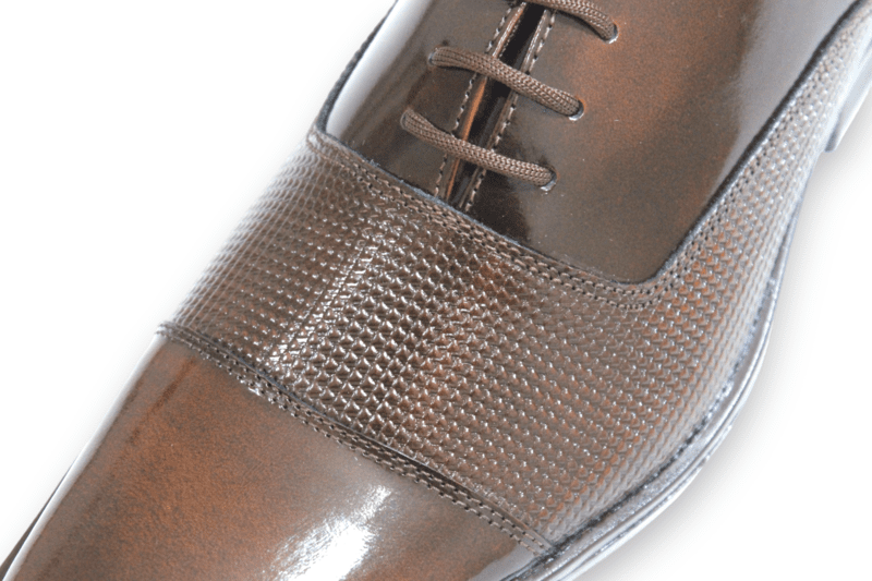 Zapato Cordón Pianelo Cherry con textura