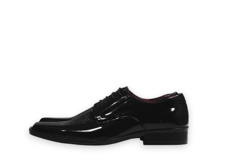 Zapato Cordón Pianelo Negro con textura