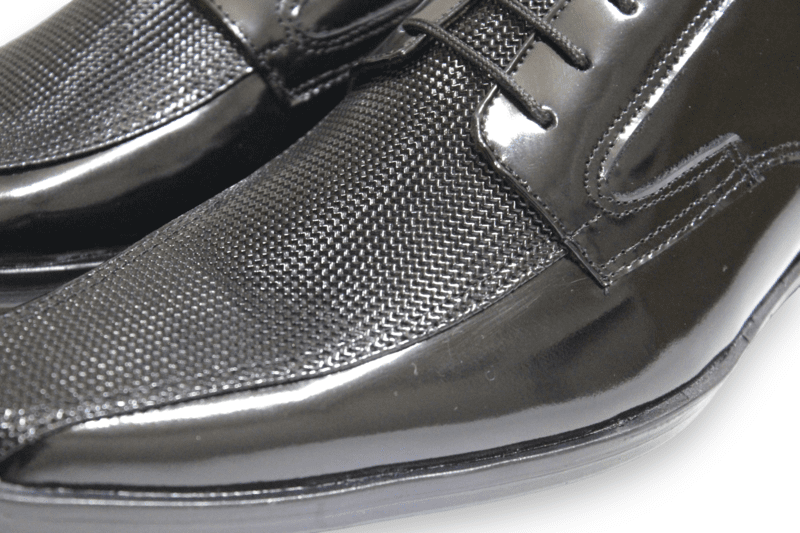 Zapato Cordón Pianelo Negro con textura