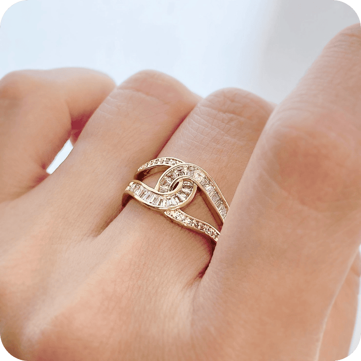 Infinity Zircons Ring