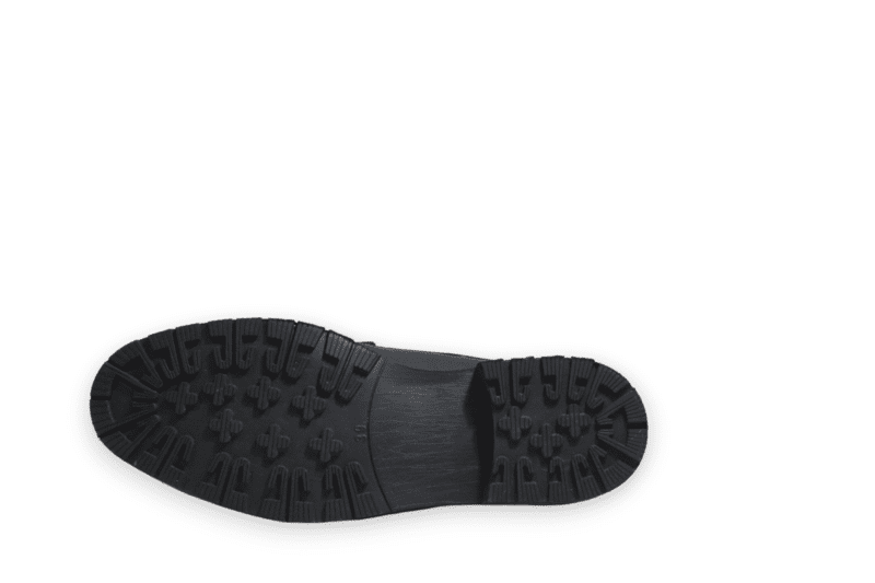 Bota Cordón Pianelo Negro Cuello y Talón Café