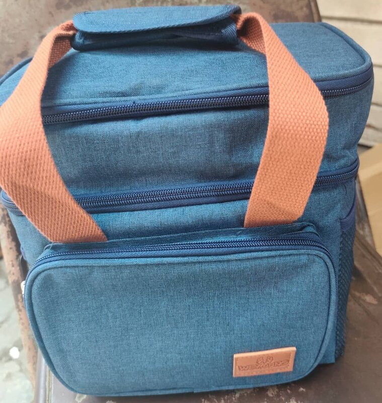 hHIGH QUALITY DOUBLE LAYERS LUNCH BAG WITH DOUBLE INSULATED INNER COATING