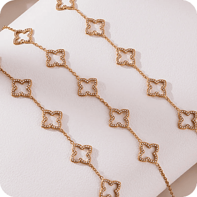 Delicate Zircons Clover Bracelet Delicate Zircons Clover Bracelet