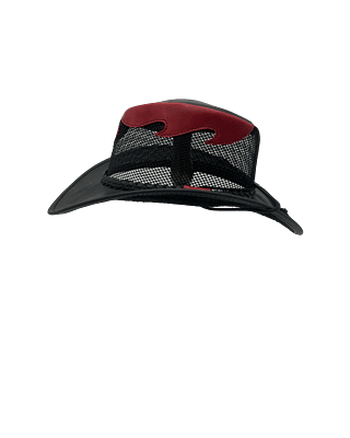 Arenas Bros Leather Mesh Black Red Arenas Bros Leather Mesh Black Red