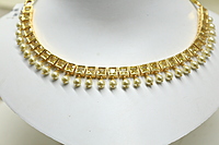 YELLOW SQUARE STONE NECKLACE