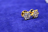 7 STONE DIAMOND BIG STUDS