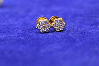 7 STONE DIAMOND SMALL STUDS