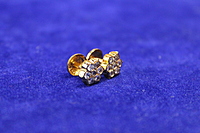 7 STONE DIAMOND SMALL STUDS