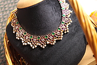 Natya Shobha Kempu Choker โ Traditional Bharatanatyam Necklace