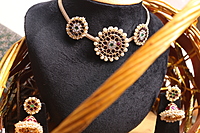 Sun temple choker-Panchalogam Bharatanatyam Jewellery