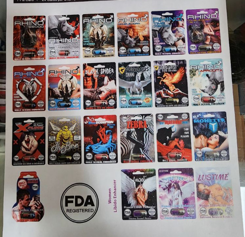 48 PCS FDA REGISTERED PILLS DISPLAY