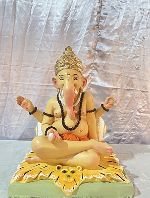 Swami Ganpati | POP Ganpati | 21 Inhes Height | MROA-0003-POP-21-SWAMI-PROA-DNOA Swami Ganpati | POP Ganpati | 21 Inhes Height | MROA-0003-POP-21-SWAMI-PROA-DNOA