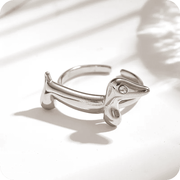Puppy Ring Silver