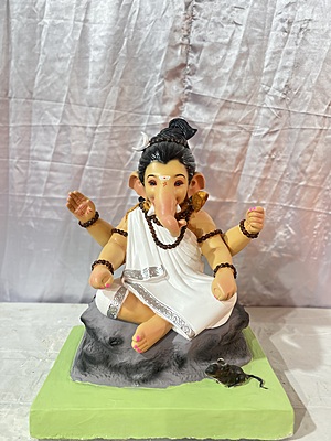 Mahadev Ganpati | POP Ganpati | 22 Inches Height | MROA-0002-POP-22-MAHAD-PROA-DNOA Mahadev Ganpati | POP Ganpati | 22 Inches Height | MROA-0002-POP-22-MAHAD-PROA-DNOA