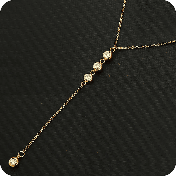 Elegant Zircon Long Necklace