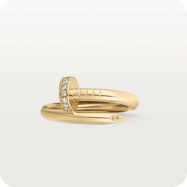 Cartier Nail with Zircons Ring