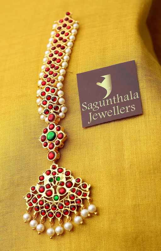 Temple Jewellery - Forehead Pendant/Nethi Chutty/Maang Tikka