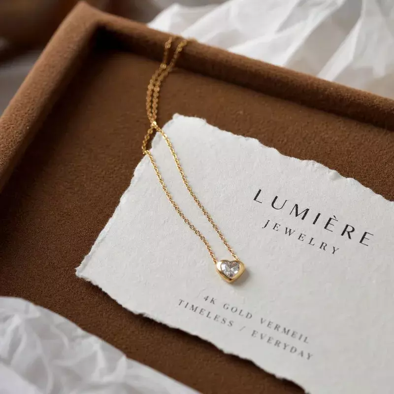 Diamond Single Heart Necklace