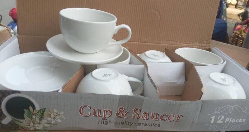 CERAMIC SET OF 6 CUP + 6 SAUCER - C
