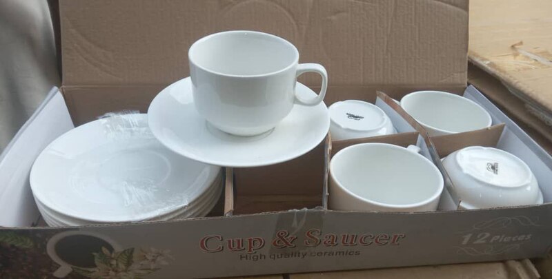 CERAMIC SET OF 6 CUP + 6 SAUCER - A