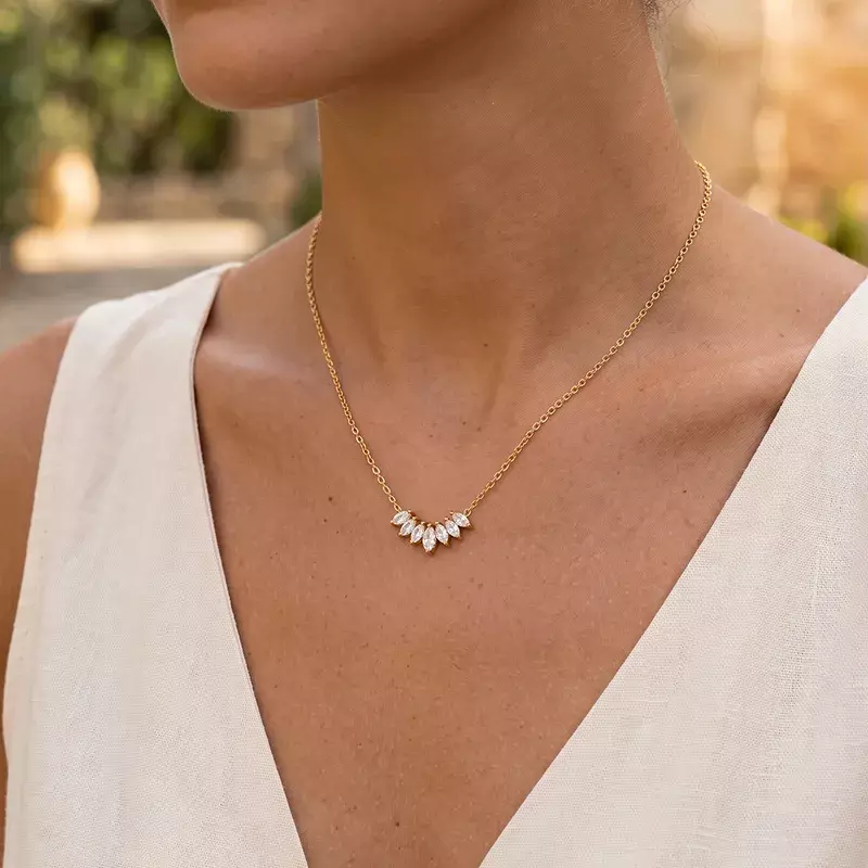 Half Moon Pendant Necklace